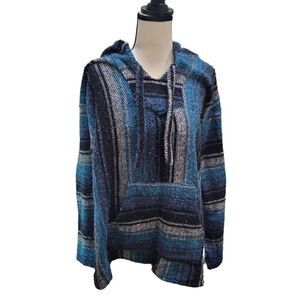 Delmex Acrylic Cotton Poncho Size Large